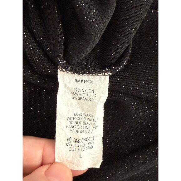 Y2K Vtg Charlotte Russe Metallic Peplum Cami Top Sz L USA Whimsigoth Going Out - Picture 6 of 7